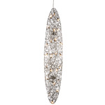 Crystal Waters Drop Pendant - Nickel