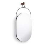 Eslabon Mirror - Black / Walnut