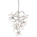 Ersa Conical Chandelier - Nickel / Iridescent