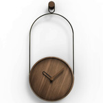 Eslabon Wall Clock - Black / Walnut