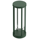 In Vitro Bollard Light - Forest Green / Transparent