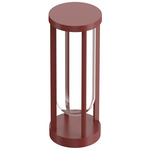 In Vitro Bollard Light - Terracotta / Transparent