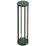 In Vitro Bollard Light - Forest Green / Transparent