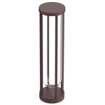 In Vitro Bollard Light - Deep Brown / Transparent