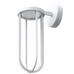 In Vitro Outdoor Wall Sconce - White / Transparent