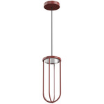 In Vitro Outdoor Pendant - Terracotta / Transparent