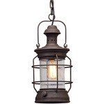 Atkins Outdoor Pendant - Centennial Rust / Clear