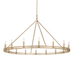 Sutton Chandelier - Champagne Silver Leaf