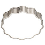 Vaughan Ceiling Flush Light - Brushed Nickel / White