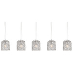 Hollywood Multi Light Linear Pendant - Nickel