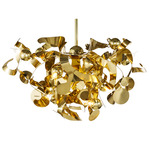 Kelp Round Chandelier - Brass