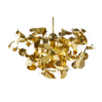 Kelp Round Chandelier - Brass