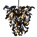 Kelp Conical Chandelier - Matte Black