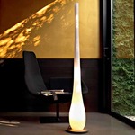 Jar XLS Floor Lamp - Stainless Steel / White