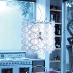 Disk Suspension - Polished Chrome / White