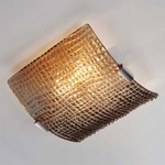 Crocodile Ceiling Light - Polished Chrome / Light Tobacco