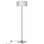 Crocodile Floor Lamp - Polished Chrome / Clear Crystal