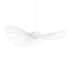 Vertigo Nova Pendant - White / White Glass