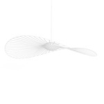 Vertigo Nova Pendant - White / White Glass