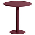 Week-End Round Bistro Table - Burgundy