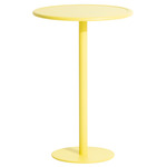 Week-End Round High Table - Yellow