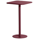 Week-End Square High Table - Burgundy