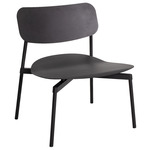 Fromme Metal Lounge Chair - Black