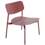 Fromme Metal Lounge Chair - Brown Red