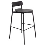 Fromme Metal Bar / Counter Stool - Black