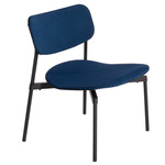 Fromme Soft Upholstered Lounge Chair - Black / Black/ Blue