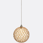 Mod Pendant - Brushed Nickel / Amber