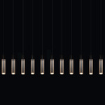 LED Linear Multi-Light Pendant - Anodized Black / Satin
