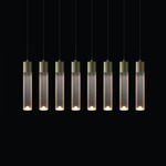 LED Linear Multi-Light Mini Pendant - Anodized Champagne / Satin