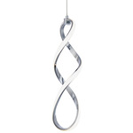 Interlace Pendant - Chrome / Frosted