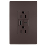 Ultra Fast USB Port / 15 Amp Outlet - Dark Bronze