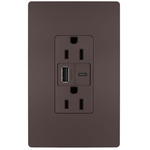 15 Amp Outlet / Type A/C USB Port - Dark Bronze
