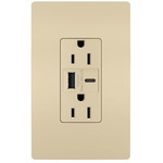 15 Amp Outlet / Type A/C USB Port - Ivory