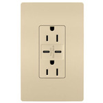 15 Amp Outlet / Ultra Fast Type C/C USB Port - Ivory