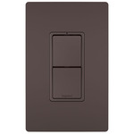 2-Module with Single Pole / 3-Way Switches - Dark Bronze