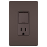 2-Module Switch and 15 Amp Outlet - Dark Bronze