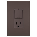 2-Module Switch and 15 Amp Outlet - Dark Bronze
