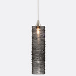 Tamar Pendant - Brushed Nickel / Grey