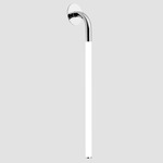 Tubino Wall Sconce - Polished Chrome / White