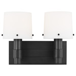 Palma Bathroom Vanity Light - Aged Iron / Opal
