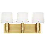 Palma Bathroom Vanity Light - Burnished Brass / Opal