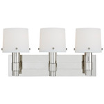 Palma Bathroom Vanity Light - Polished Nickel / Opal