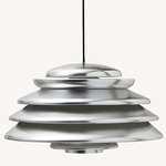 Hive Pendant - Polished Aluminum / Black