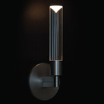 W1 Wall Sconce - Anodized Silver / Clear