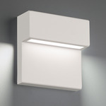 Balance Outdoor Wall Sconce - White / Frosted