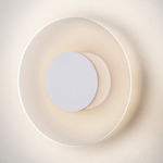 Halftone Wall Sconce - White / Clear